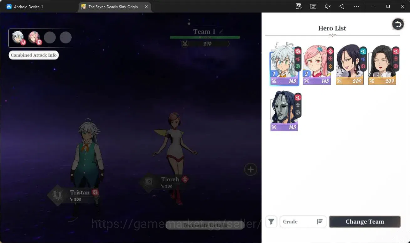 The Seven Deadly Sins: Origin Accounts EUROPE | Fresh Starter | Lv2 WL1 | 2 SSR Merlin, G image 2