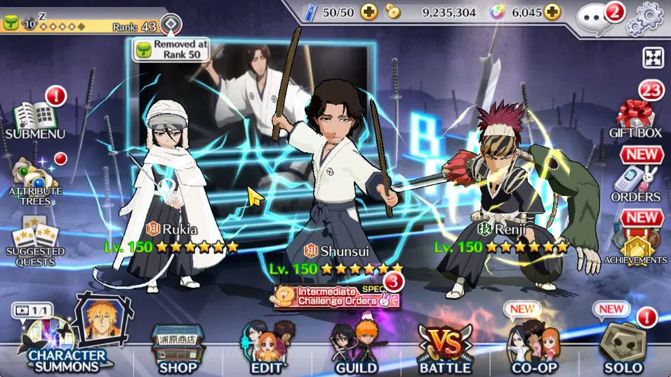 Bleach: Brave Souls Starter [GLOBAL]6K Orb+Fresh All Story|Shunsui Soul Reaper image 1