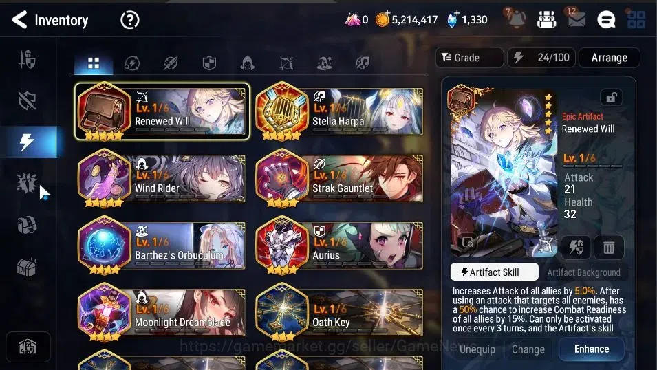 Epic Seven Accounts GLOBAL Unverif|New Era|2 ML(Rhiana&Luciel,SOT Snow image 16