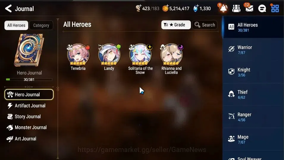 Epic Seven Accounts GLOBAL Unverif|New Era|2 ML(Rhiana&Luciel,SOT Snow image 5