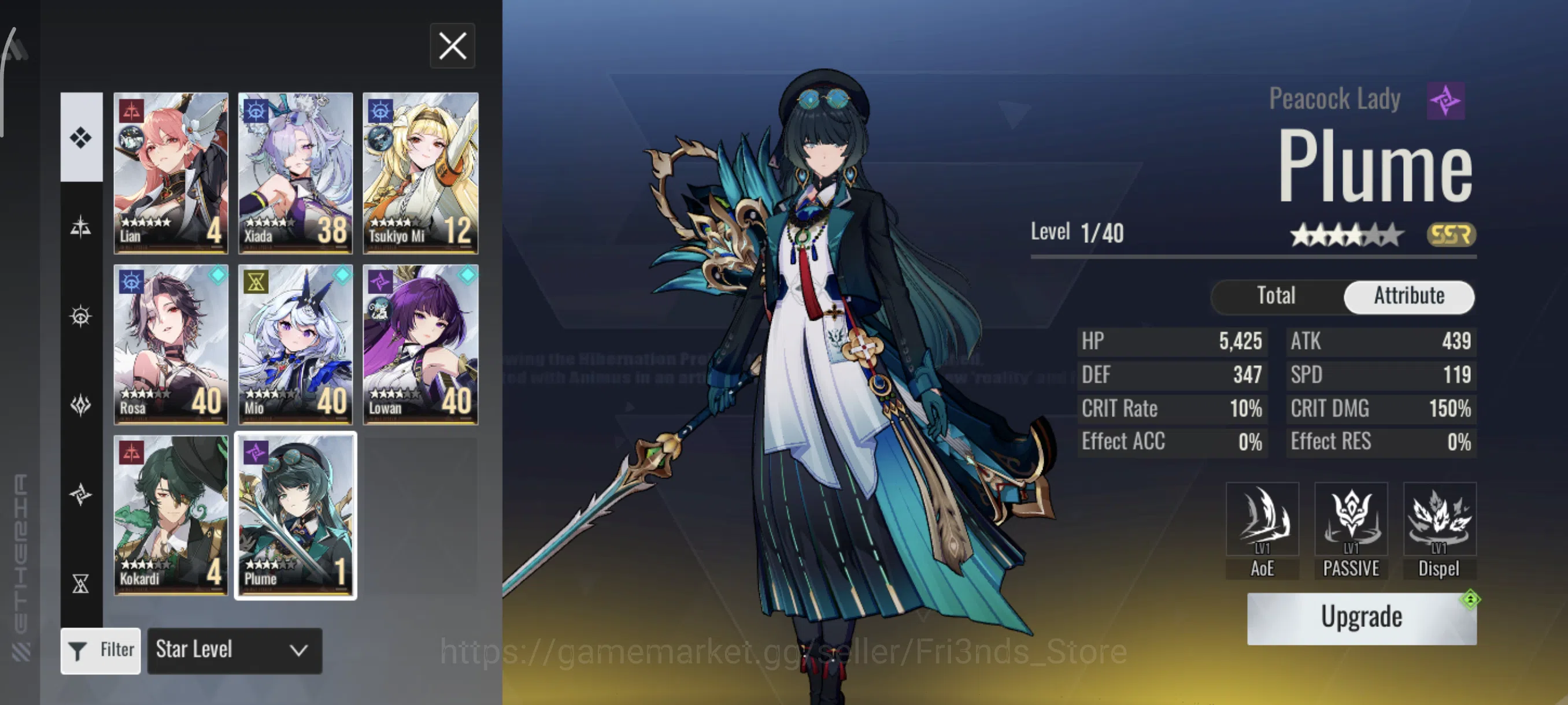 Etheria: Restart Accounts ETR146 | GLOBAL 23 | STARTER 8SSR 3LND PLUME LOWA image 1