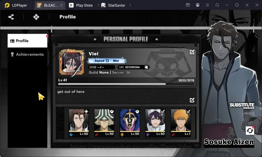 BLEACH: Soul Resonance Accounts Nuverse SEA |Lv.41|7 SSR 6 Sign(Ichigo 1