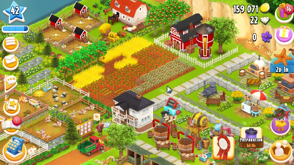 Hay Day Accounts Level 42 | Barn Storage 1050 + Silo Storage 675 | 159k Coins, 23 Dm |CN ON|Log Supercell ID|Take 2
