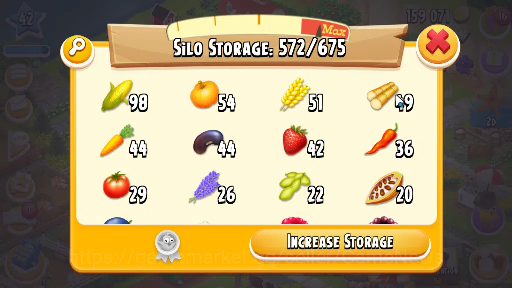 Hay Day Accounts Level 42 | Barn Storage 1050 + Silo Storage 675 | 159k Coins, 23 Dm |CN ON|Log Supercell ID|Take 6
