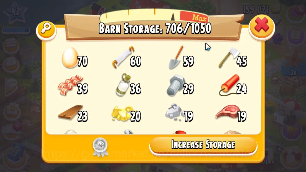 Hay Day Accounts Level 42 | Barn Storage 1050 + Silo Storage 675 | 159k Coins, 23 Dm |CN ON|Log Supercell ID|Take 7