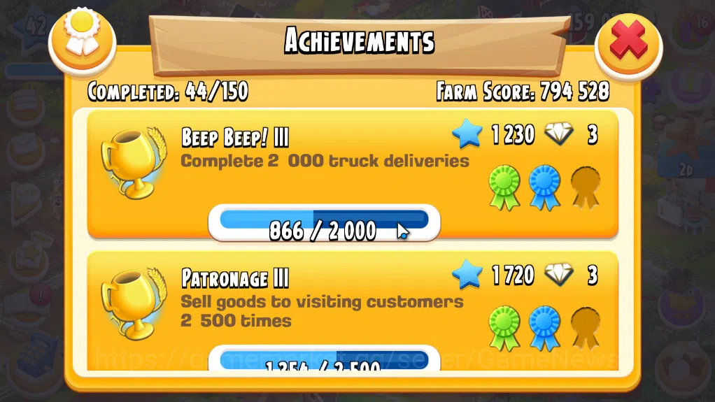 Hay Day Accounts Level 42 | Barn Storage 1050 + Silo Storage 675 | 159k Coins, 23 Dm |CN ON|Log Supercell ID|Take 8