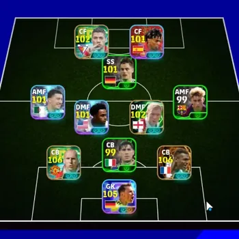 eFootball Accounts Legends & Iconic Players Android|Power 3133|Big Time Marcel Desailly|5 Epic Jaap