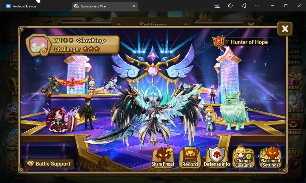 Summoners War: Sky Arena Accounts End-Game Global |LV100 | 137x 6★ L40 NB5 1