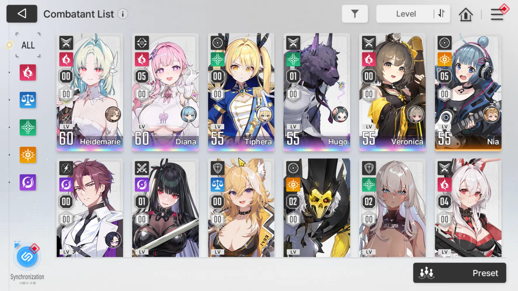 Chaos Zero Nightmare Accounts "ASIA | Lv 54 | 10 Limit, Diana EM 5, Heidemarie, image 17