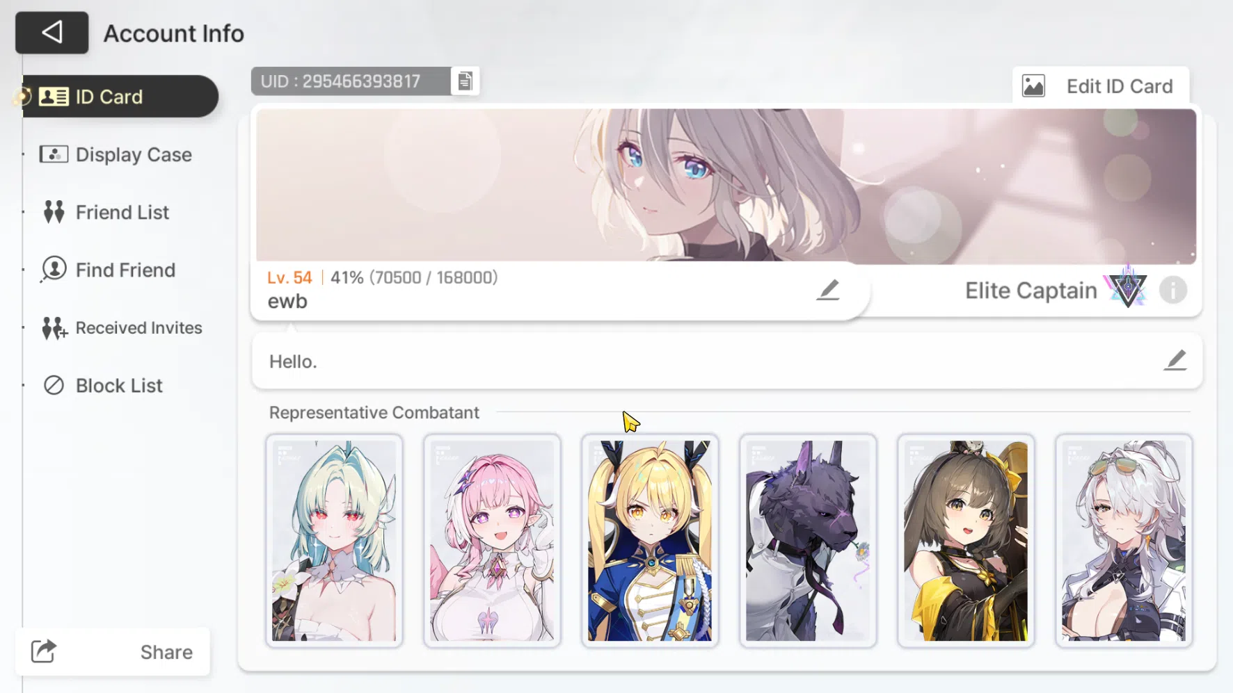 Chaos Zero Nightmare Accounts "ASIA | Lv 54 | 10 Limit, Diana EM 5, Heidemarie, image 5