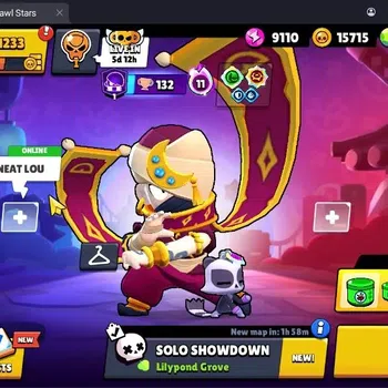 Brawl Stars Accounts Thropy 1233|21 Brawler|2 Max Hypercharge(Edgar,Fang)|3Mythic(Tara,Edgar,Otis),5Epic Skin|10346