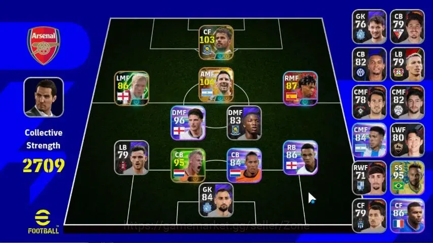 eFootball Accounts High-End Mobile|PW 2709|Bigtime Lionel Messi 15 Jul'26|Epic Diego Costa, Paul Scholes|Showtime Lamine 1