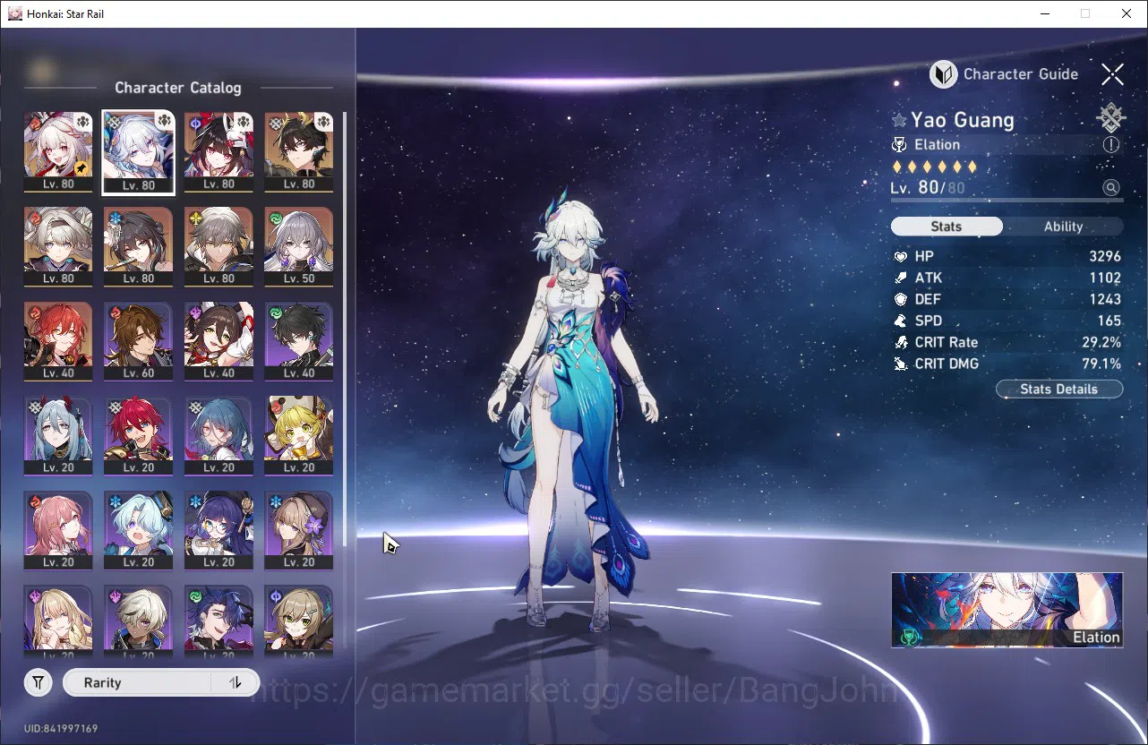 Honkai Star Rail Accounts ASIA | TL 66 yao guang, sparkle, spaxie, dan heng, image 3