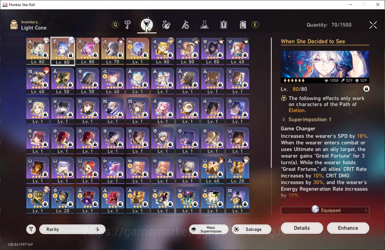 Honkai Star Rail Accounts ASIA | TL 66 yao guang, sparkle, spaxie, dan heng, image 6