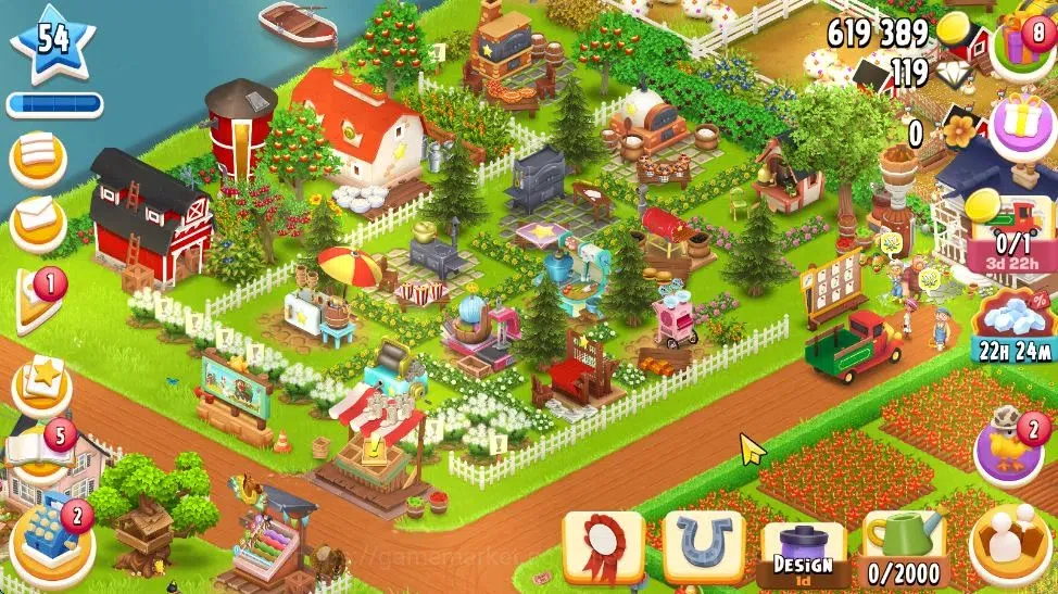 Hay Day Accounts Lvl 54 | Silo Storage 400 + Barn Storage 1600 | 61 image 2