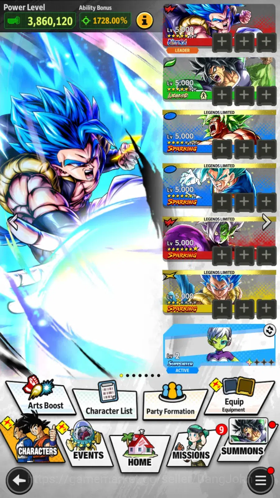 Dragon Ball Legends Accounts Android|Lvl 147|58M Total Power|UL 2|LR 1|UL SSG G image 10