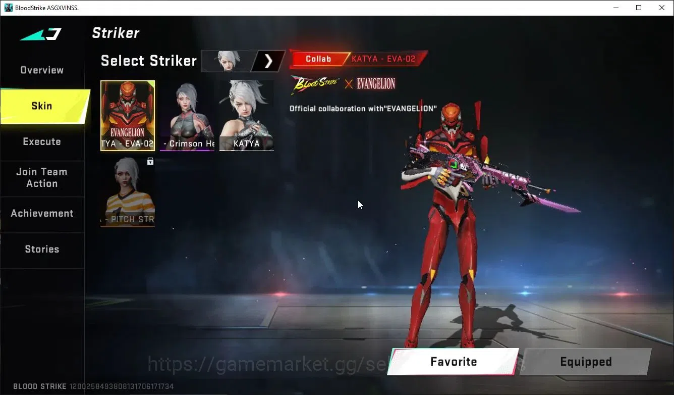 Blood Strike Accounts ASIA|Collab EVA [KATYA-EVA02, SCAR-EVA08]|2 ULTRA  image 4