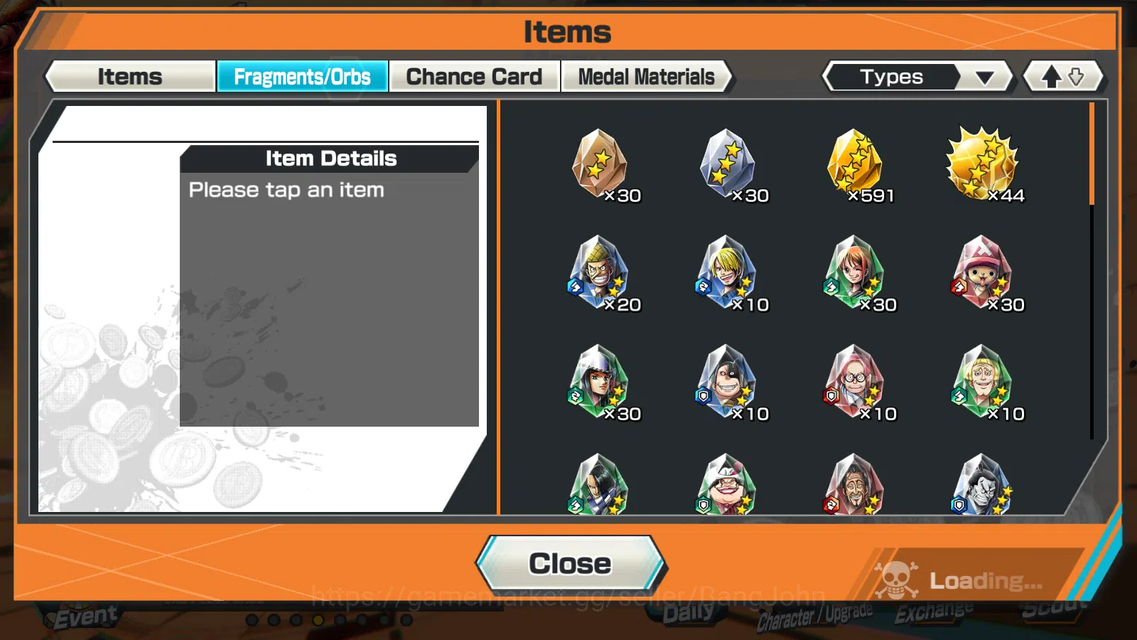 One Piece Bounty Rush Accounts Others Global |2EX | RD 2055 | WI Trafargar Law ,Bomo Kaido |Rank 2 LOG Bandai |OPBR295B 6