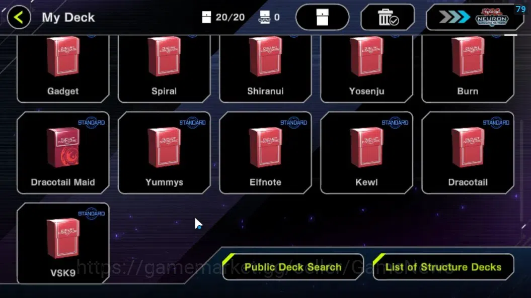 Yu-Gi-Oh! Master Duel Accounts Android|Lv 18 | 20 Deck | Kewl, VSK9, Yummys, Drac image 3