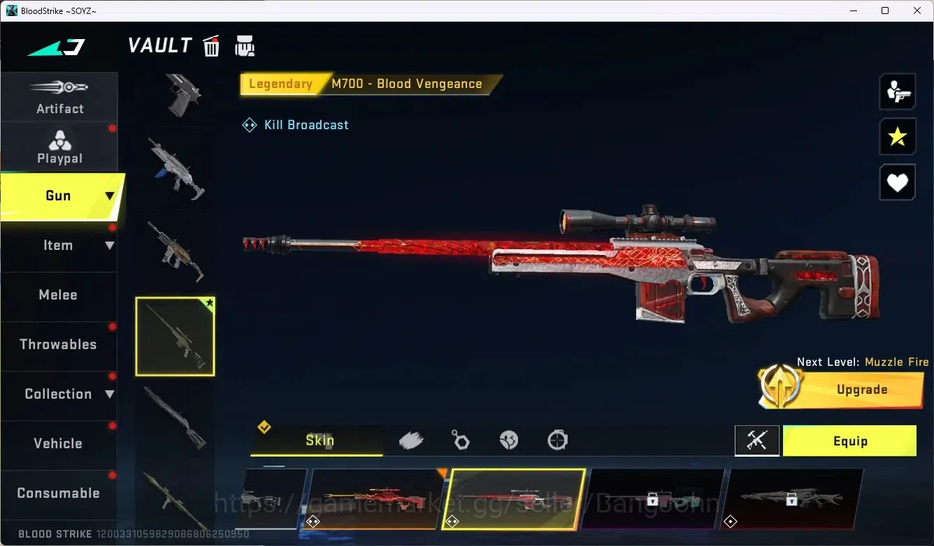 Blood Strike Accounts ASIA | 1 Ultra Gun: M700-Boitata |1 Legendary M700 image 3