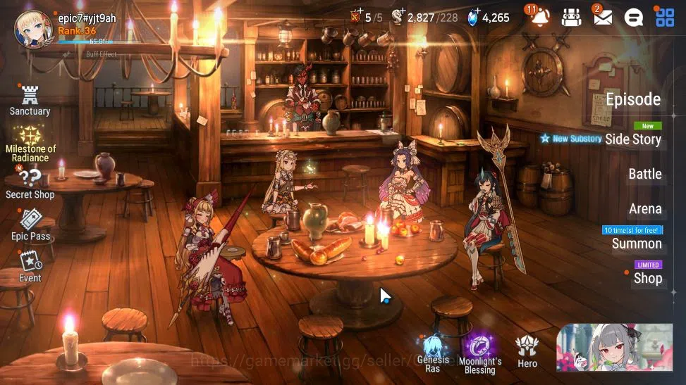 Epic Seven Accounts GLOBAL Unverif|3 ML(DB Senya,Com Pavel,MChloe)+P B image 1