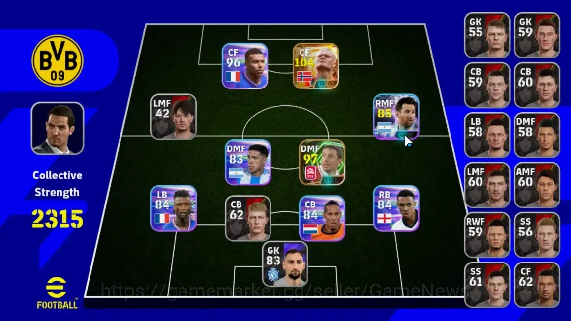 eFootball Accounts Legends & Iconic Players Android|Erling Haaland 5 Jul'26|Epic Mark van Bommel|Show Time Lionel Messi,and 1