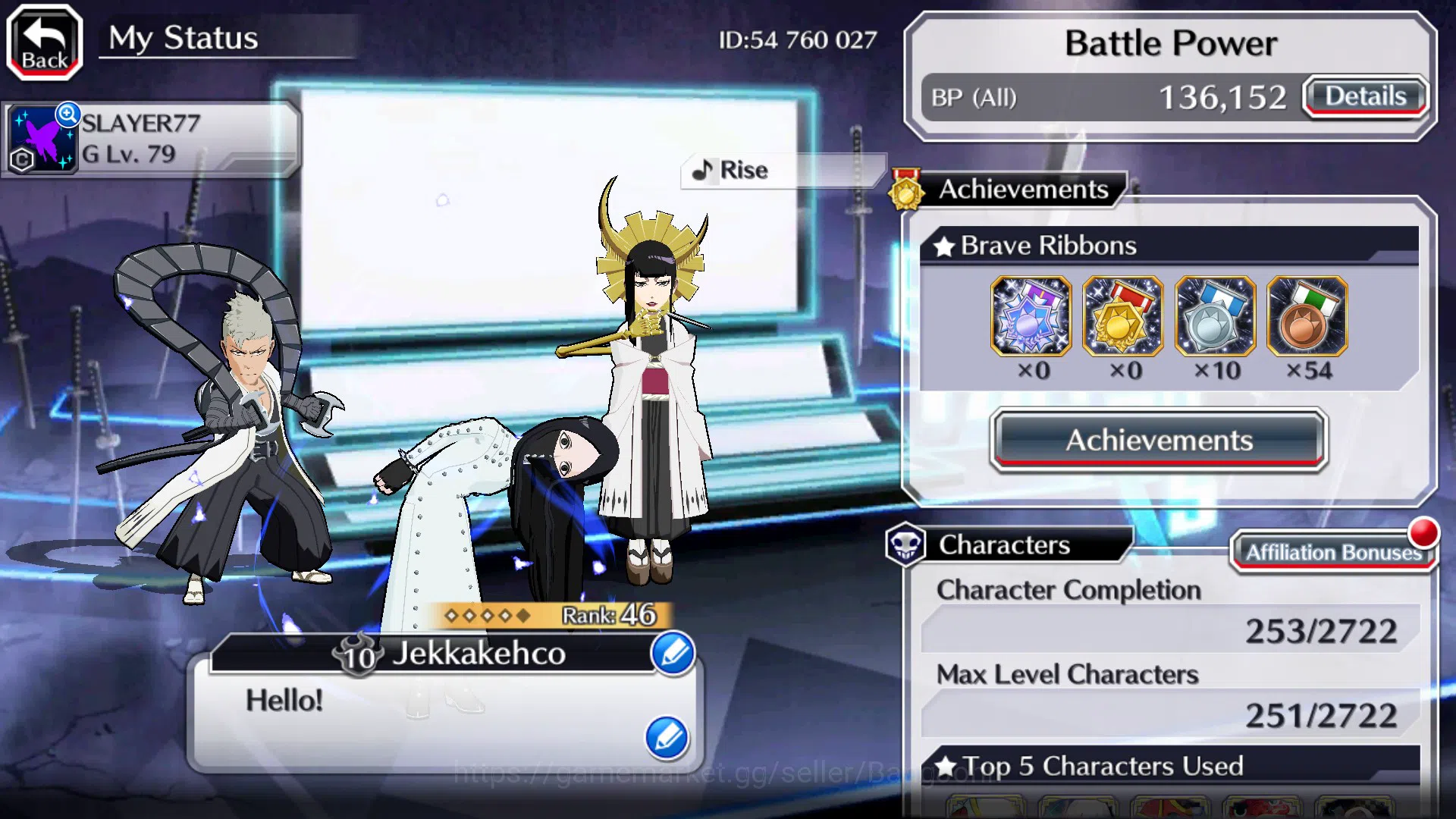 Bleach: Brave Souls Accounts Starter GLOBAL]11K Orb+Fresh All 2