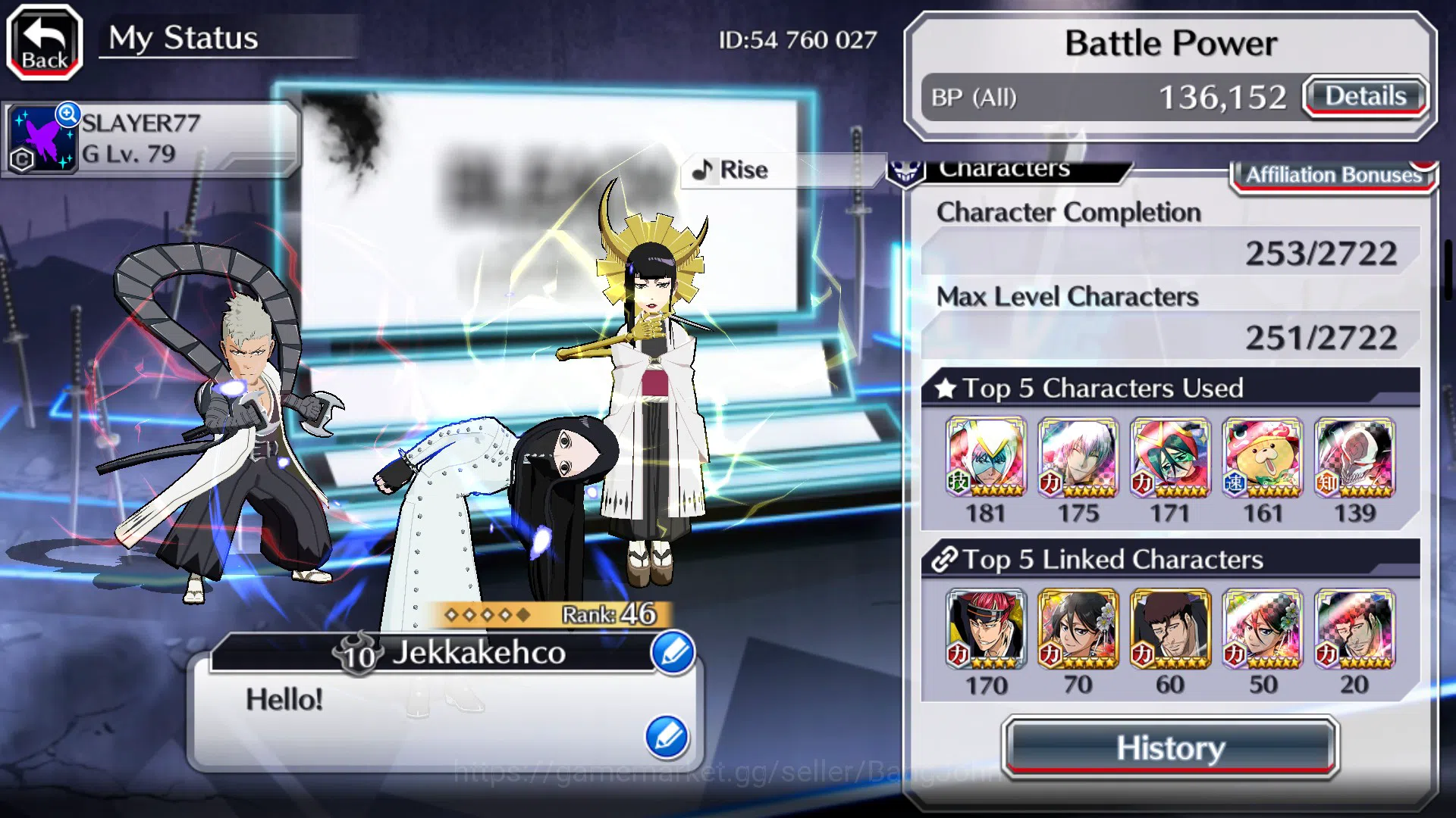 Bleach: Brave Souls Accounts Starter GLOBAL]11K Orb+Fresh All 3