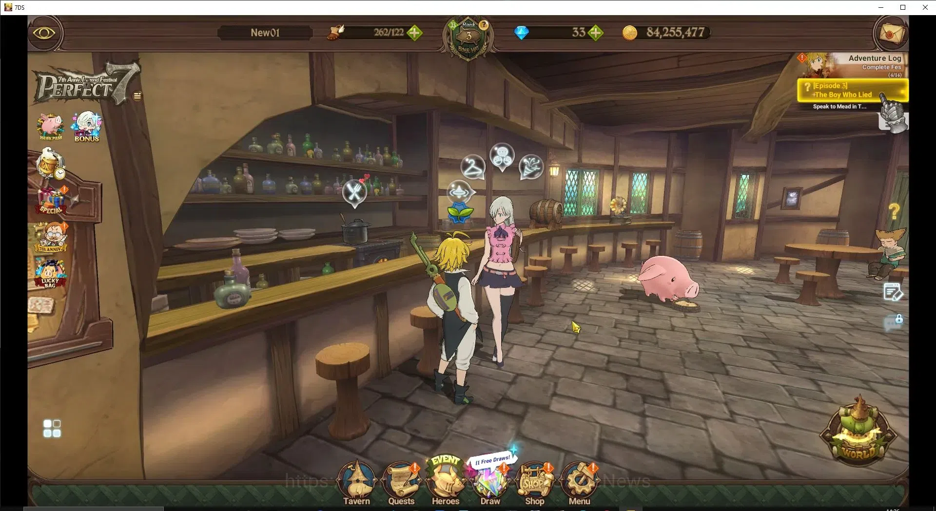 The Seven Deadly Sins: Grand Cross Accounts GLOBAL|356K CC|Chapter 1|1 LR+5 UR|Elizabeth,Nemes image 1