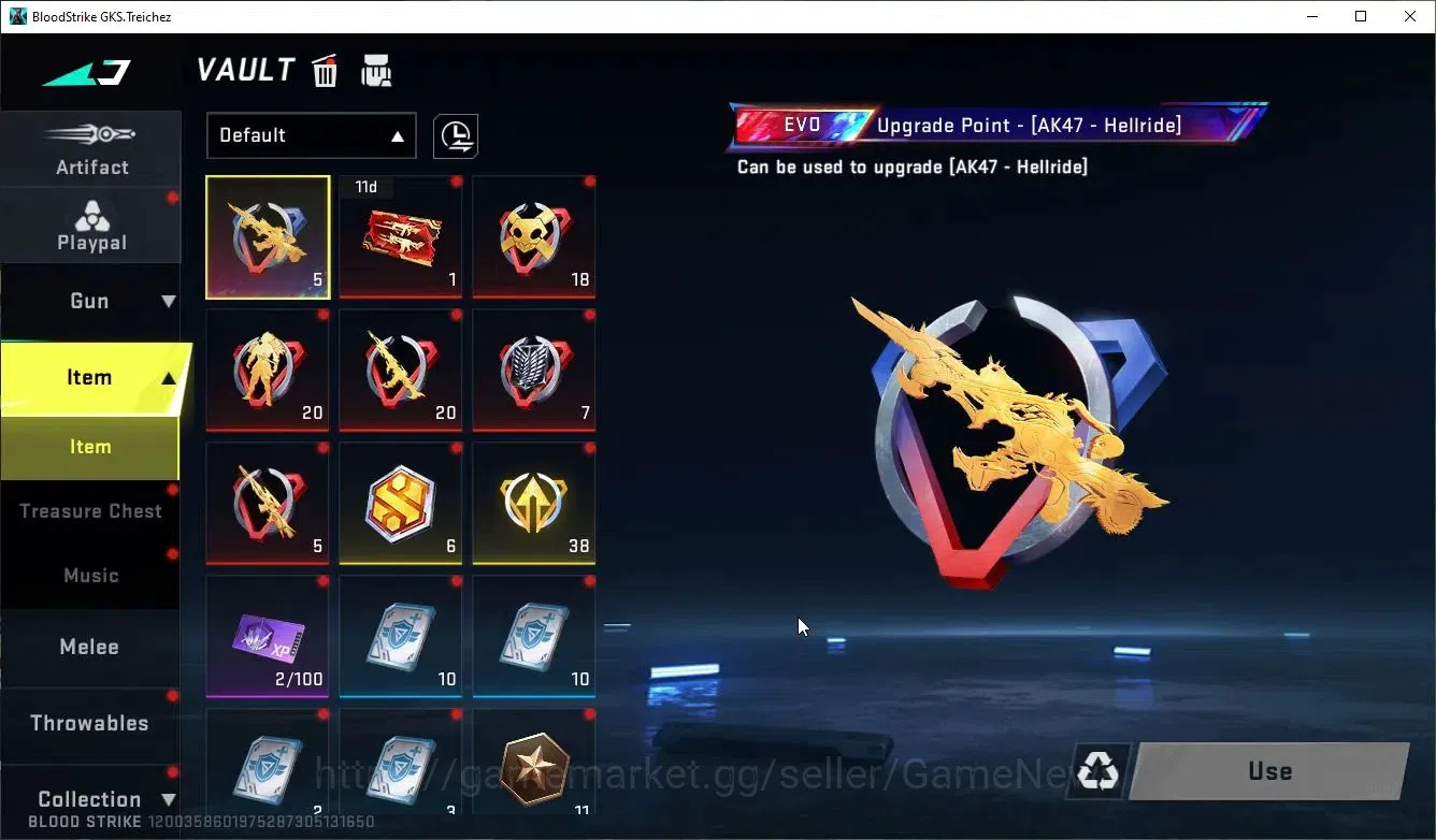 Blood Strike Accounts ASIA|ETERNAL Lv3 Vector-ShadDrake+10 ULTRA[Emma,Or image 18