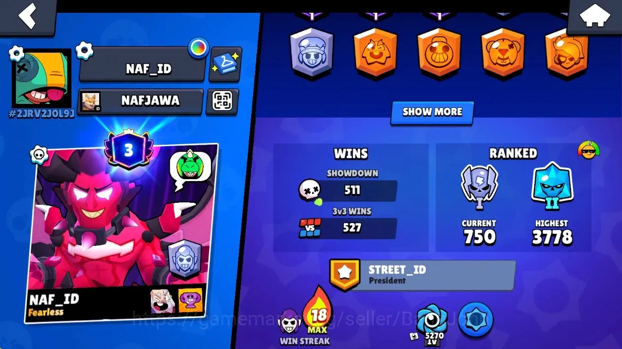 Brawl Stars Accounts Global|11408 Thropy|47 Brawlers-7 Max Lvl|5 Hyperc image 3