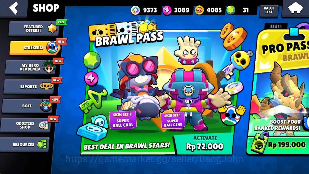 Brawl Stars Accounts Global|11408 Thropy|47 Brawlers-7 Max Lvl|5 Hyperc image 4