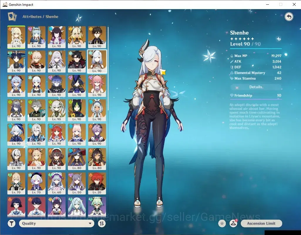 Genshin Impact Accounts ASIA|AR 60 END GAME+HSR|26 Limited + 15 (*5Weapon) image 10