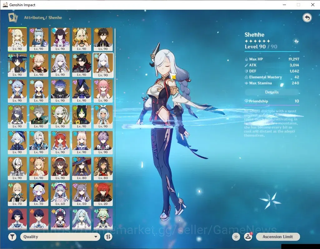 Genshin Impact Accounts ASIA|AR 60 END GAME+HSR|26 Limited + 15 (*5Weapon) image 11