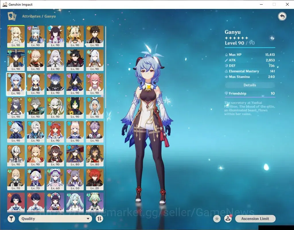 Genshin Impact Accounts ASIA|AR 60 END GAME+HSR|26 Limited + 15 (*5Weapon) image 12