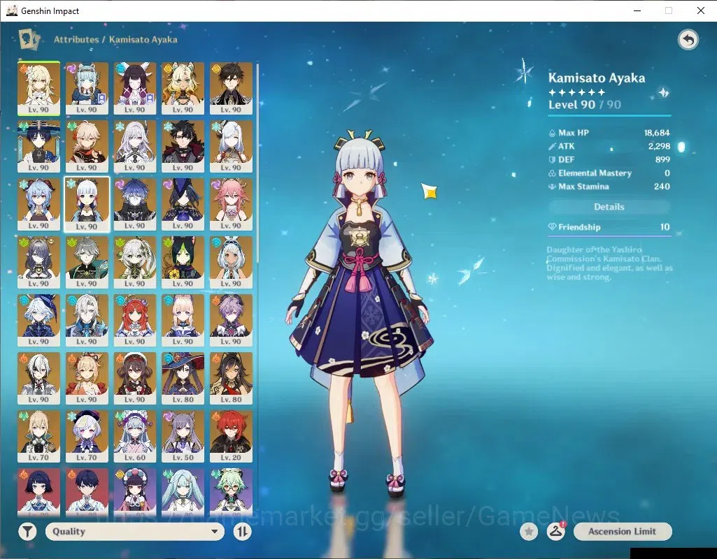 Genshin Impact Accounts ASIA|AR 60 END GAME+HSR|26 Limited + 15 (*5Weapon) image 13