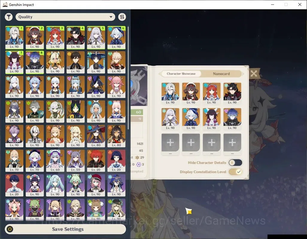 Genshin Impact Accounts ASIA|AR 60 END GAME+HSR|26 Limited + 15 (*5Weapon) image 2