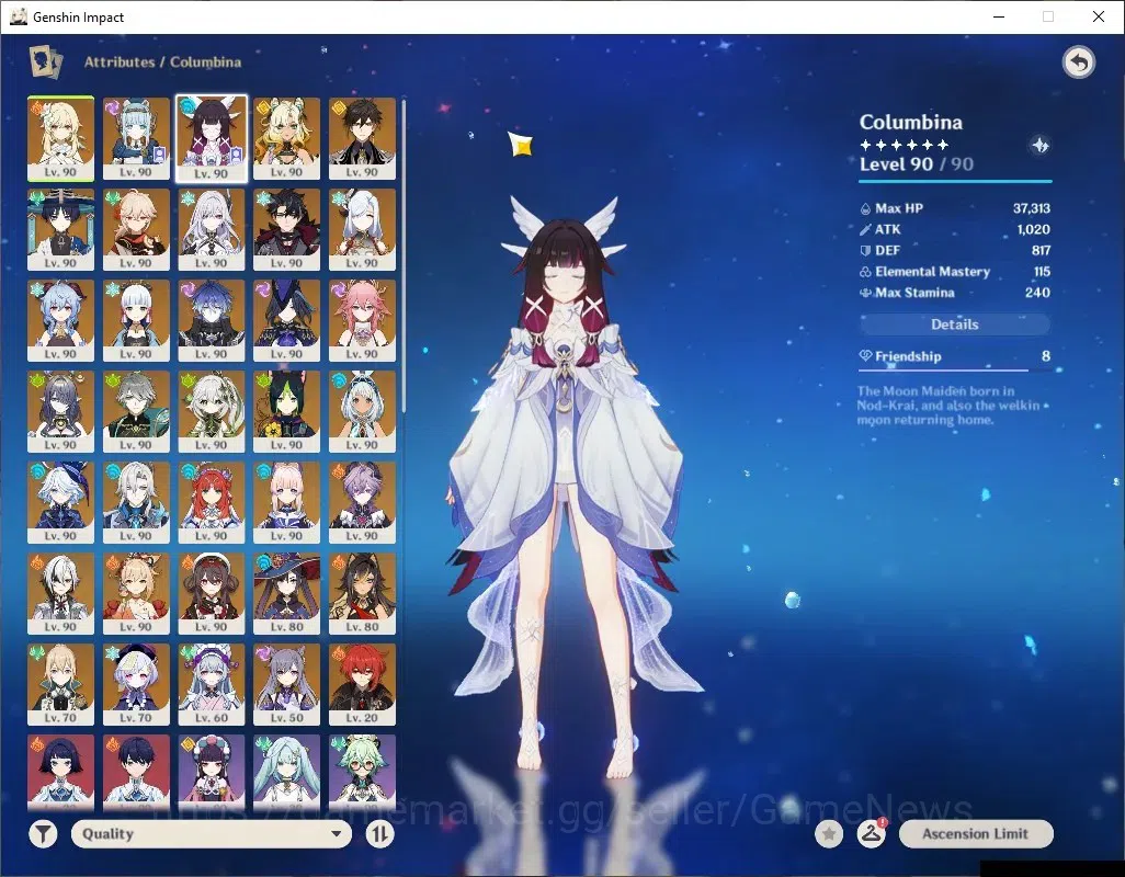 Genshin Impact Accounts ASIA|AR 60 END GAME+HSR|26 Limited + 15 (*5Weapon) image 4
