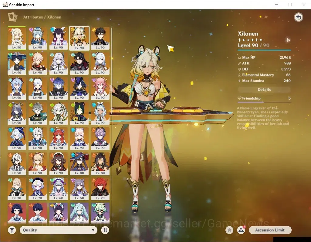 Genshin Impact Accounts ASIA|AR 60 END GAME+HSR|26 Limited + 15 (*5Weapon) image 5