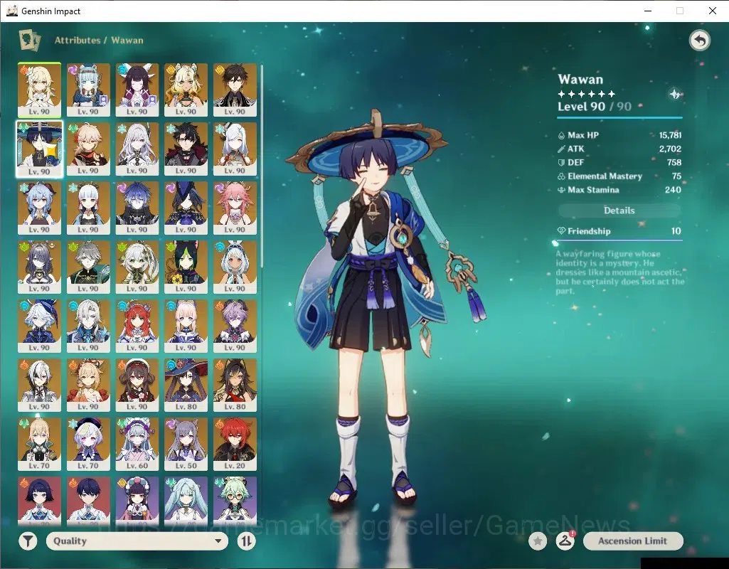 Genshin Impact Accounts ASIA|AR 60 END GAME+HSR|26 Limited + 15 (*5Weapon) image 7