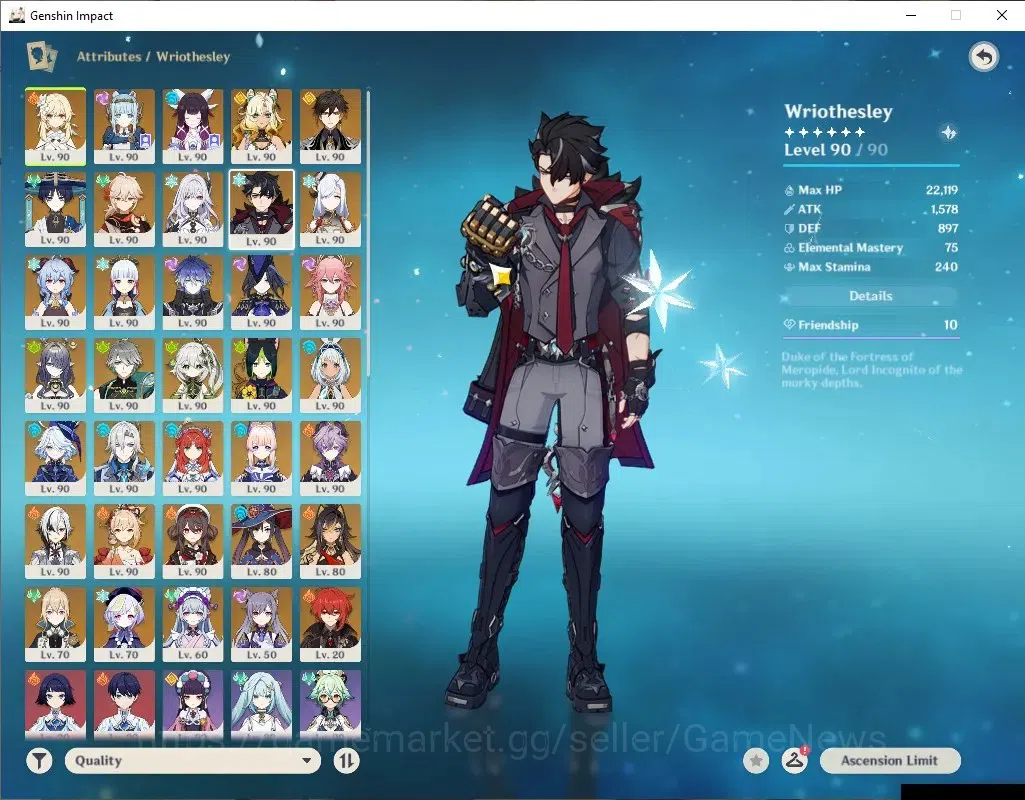 Genshin Impact Accounts ASIA|AR 60 END GAME+HSR|26 Limited + 15 (*5Weapon) image 9