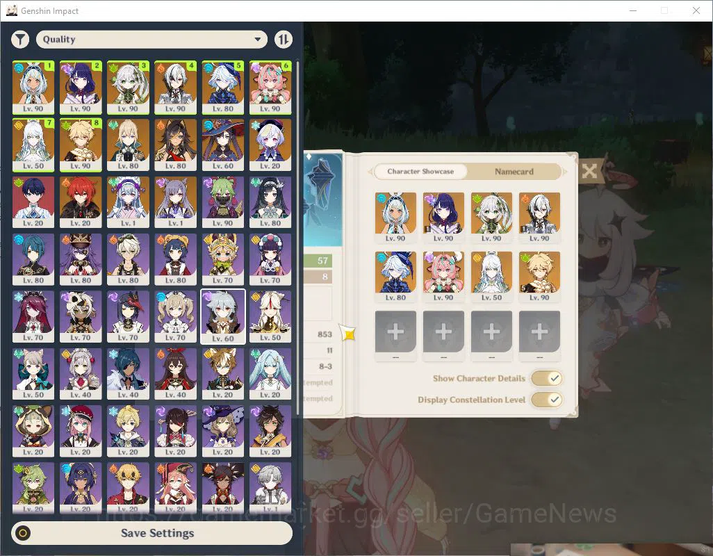 Genshin Impact Accounts Asia|AR 57|7 Limited +2(*5Weapon)|RaidenC1+Sign,Ar image 2