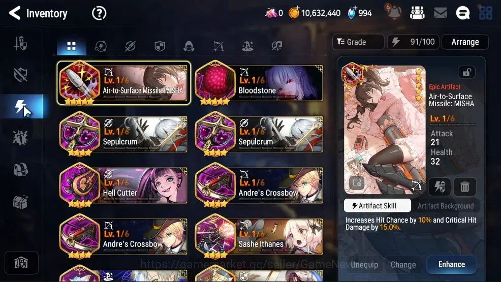 Epic Seven Accounts High-End GLOBAL UnVerif|2 ML (Rhianna and Luciella,Requiem Roana)+Celine,Ray,Zahhak,Aramintha,etc|4,4k 16