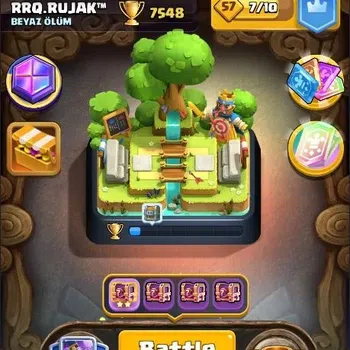Clash Royale Accounts Others Trophy 7548|CL 1233|KTL 12|118 Cards|4 Champ|4 Hero|13 Evo|Arena 20|1407 Gems|247K