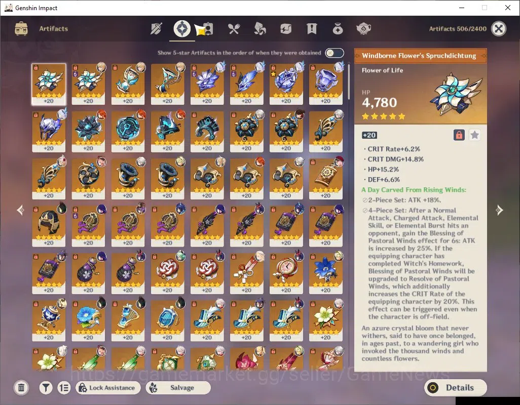 Genshin Impact Accounts ASIA|AR 56|7 Limited + 4 (*5 Weapon)|Raiden C3 + S image 6