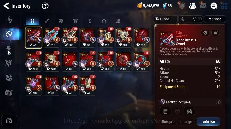 Epic Seven Accounts GLOBAL|UnVerif|2 ML(Rhianna&Luciel,Lionheart Cermi image 13