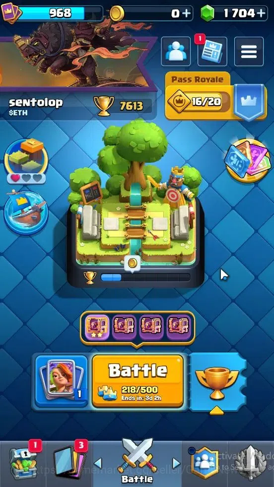 Clash Royale Accounts KTL 12|Trophy 7613|Card 107|Limited Skin|1 Hero 3 image 1
