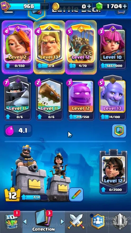 Clash Royale Accounts KTL 12|Trophy 7613|Card 107|Limited Skin|1 Hero 3 image 3
