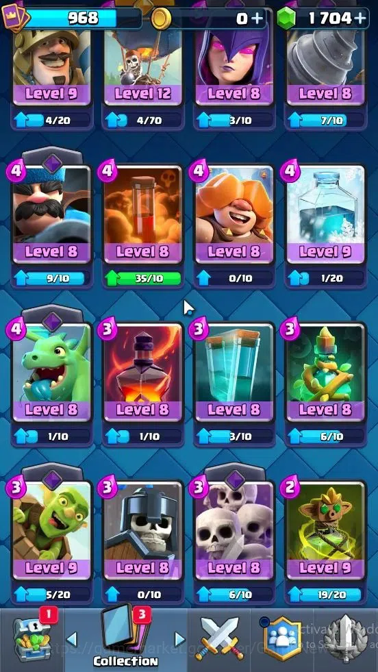 Clash Royale Accounts KTL 12|Trophy 7613|Card 107|Limited Skin|1 Hero 3 image 6