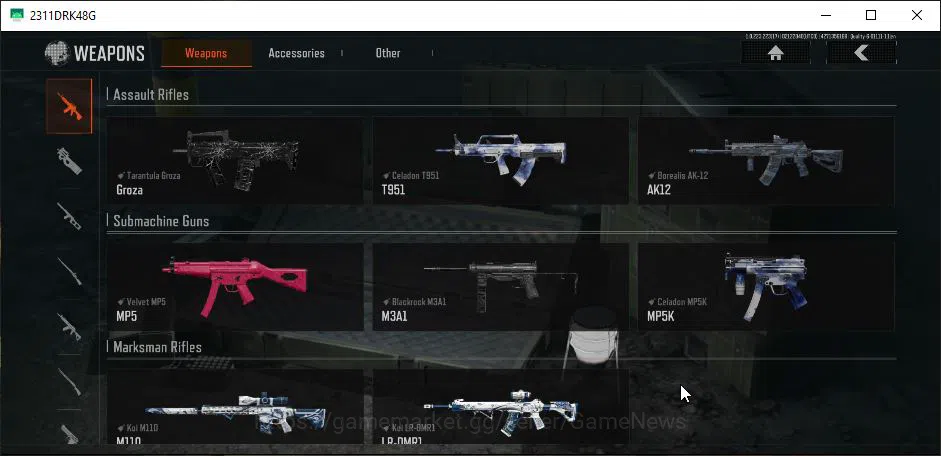 Arena Breakout Accounts Mid-Tier [MOBILE] Lv30|SV 23M|CV 20M|Plain Account|Koi M110,Koi LR DMR,Velvet AR30,Etc|Gear Skin|CN 5